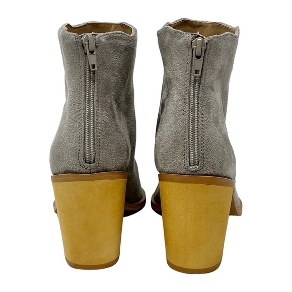 LASCANA Grey Ankle Wavy Edge Booties - Picture 7 of 8